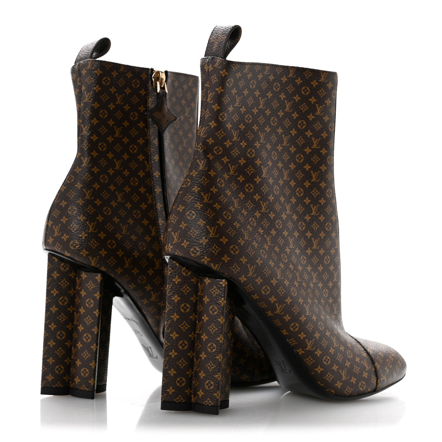 Louis Vuitton Nano Monogram Silhouette Ankle Boots 37.5 5 of 10