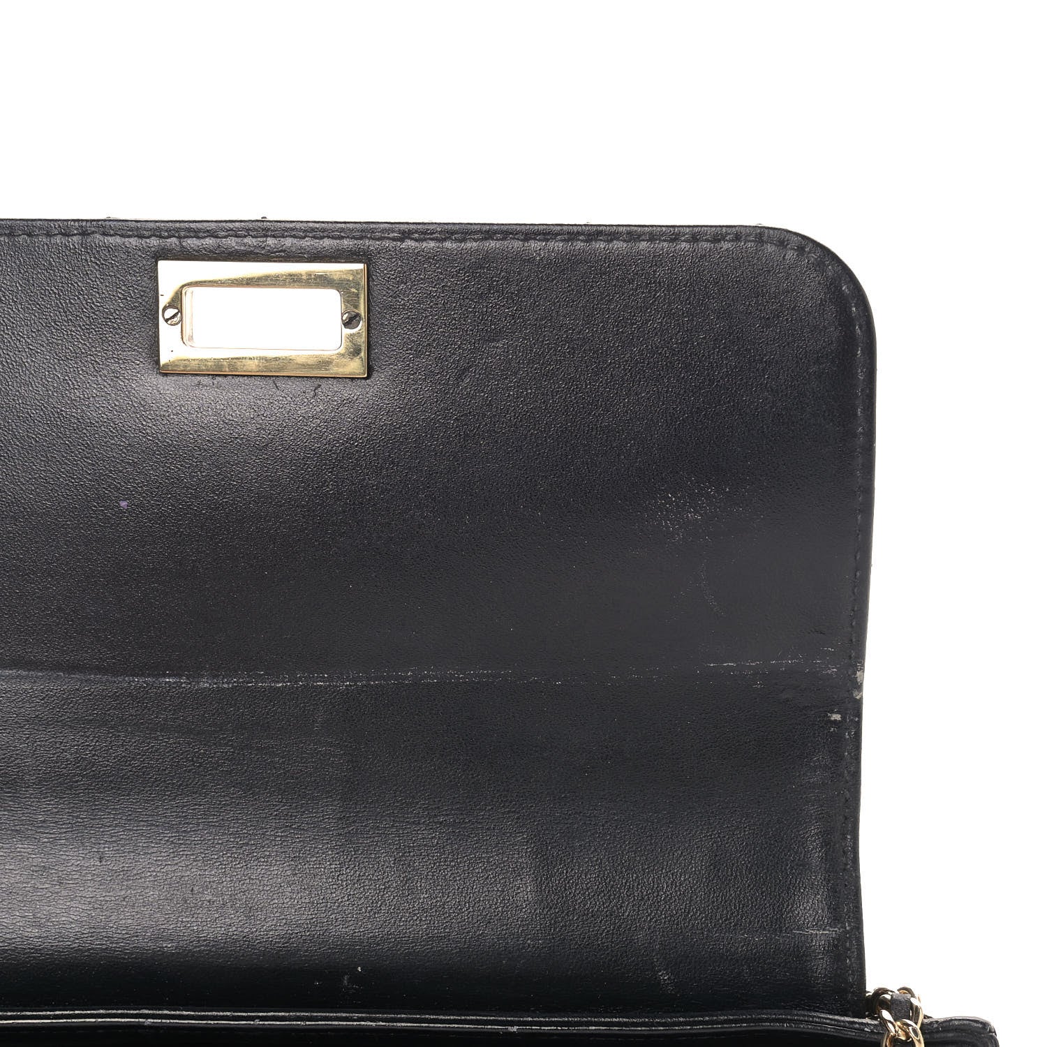 Chanel Lambskin Chocolate Bar Accordion Mademoiselle Black 10 of 14