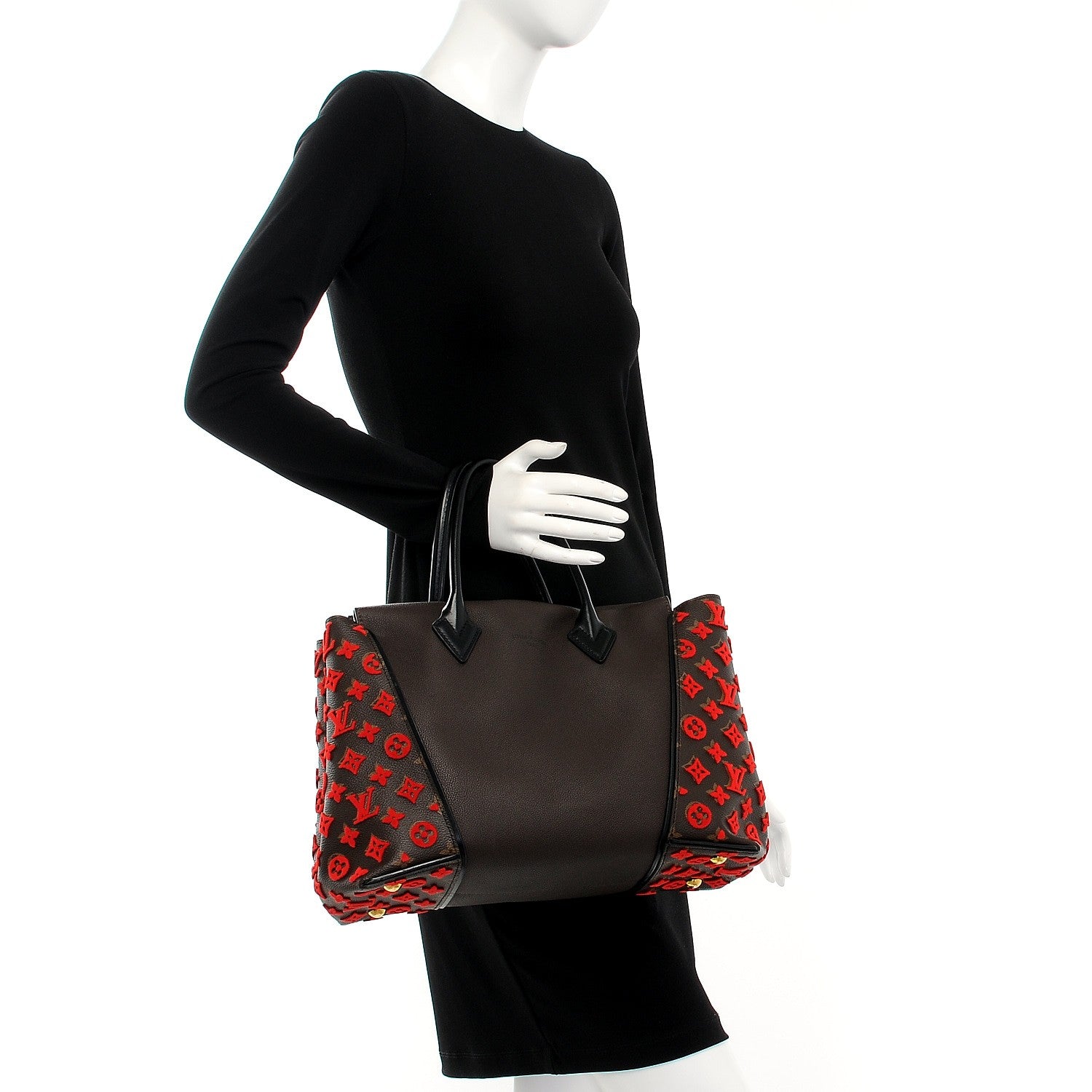Louis Vuitton Veau Cachemire Monogram Tote W PM Chocolate 2 of 7