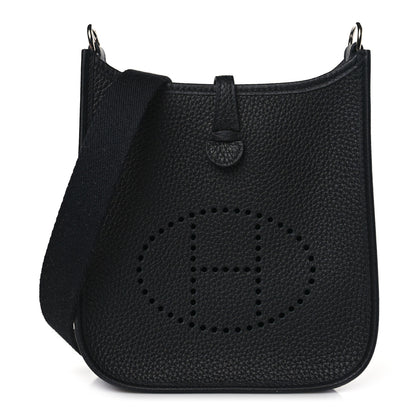 Hermes Taurillon Clemence Evelyne TPM Black 1 of 10