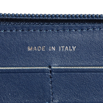 Chanel Caviar Large Timeless CC Zip Around Wallet Navy Blue 8 of 9