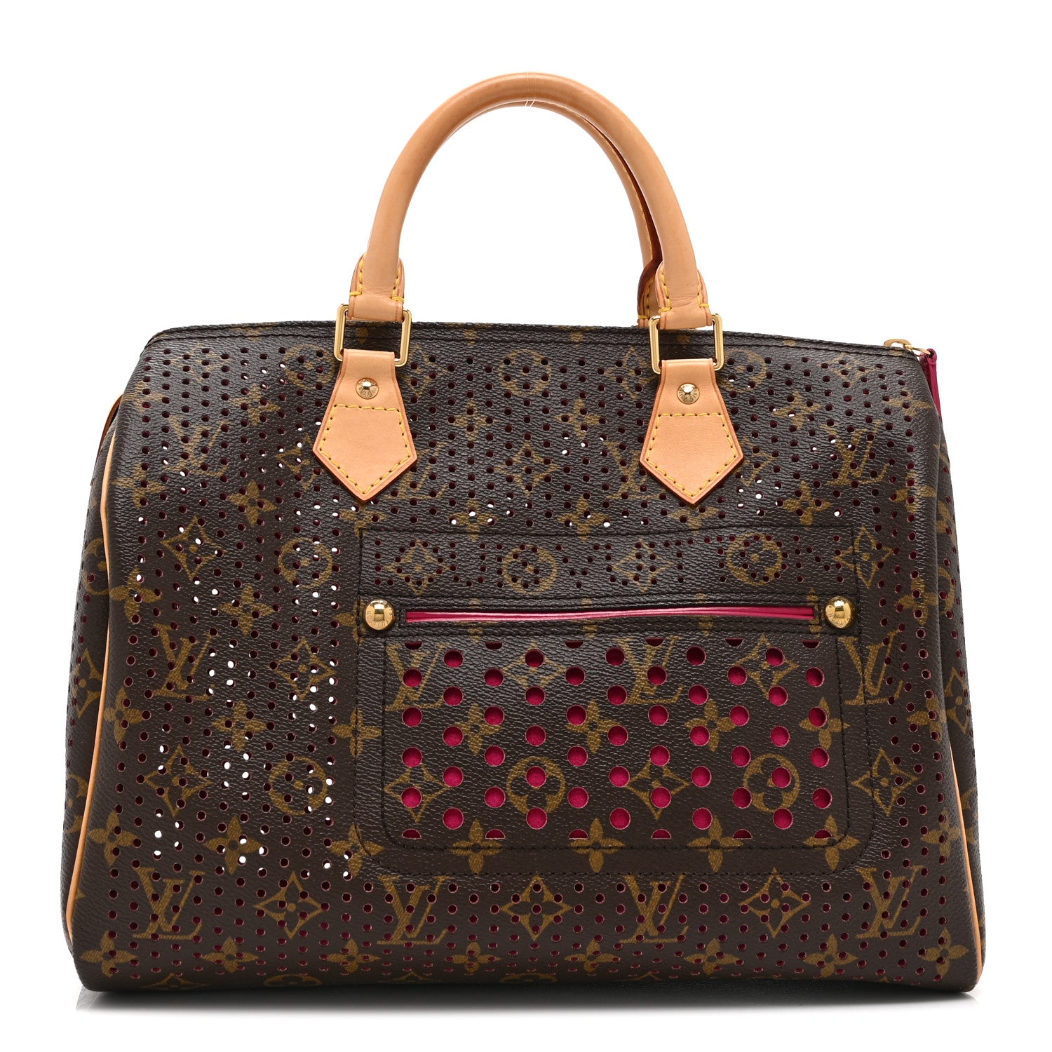 Louis Vuitton Monogram Perforated Speedy 30 Fuchsia 1 of 10