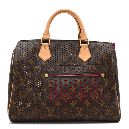 Louis Vuitton Monogram Perforated Speedy 30 Fuchsia 1 of 10
