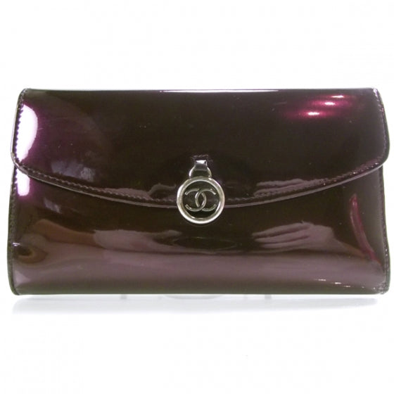 Chanel Patent Wallet Purple 1 of 11