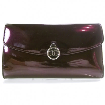 Chanel Patent Wallet Purple 1 of 11