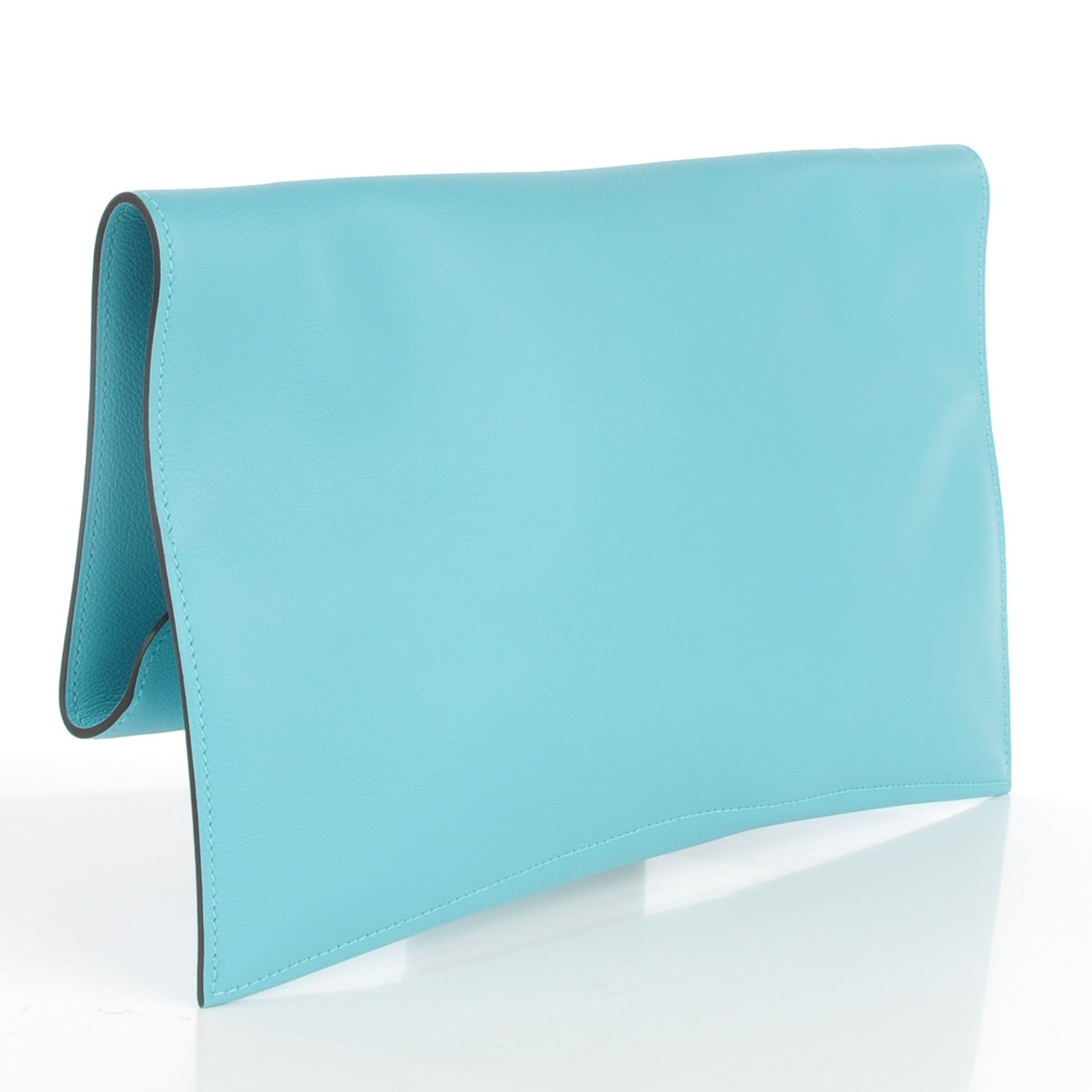 Hermes Swift Pliplat Clutch Bleu Saint Cyr 3 of 8