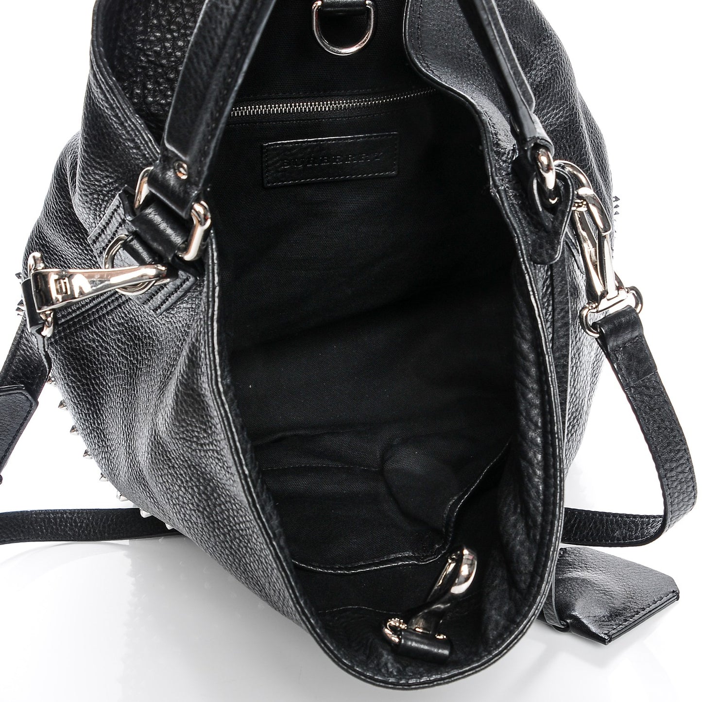 Calfskin Studded Medium Susanna Hobo Black