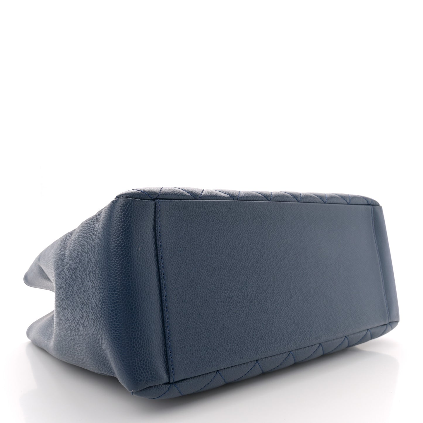 Caviar Quilted Grand Shopping Tote GST Dark Blue