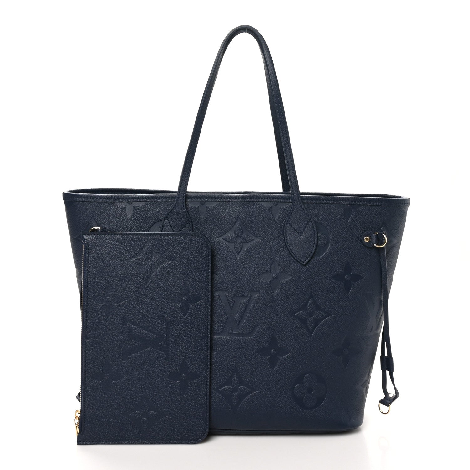 Louis Vuitton Empreinte Monogram Giant Neverfull MM  Navy 2 of 10