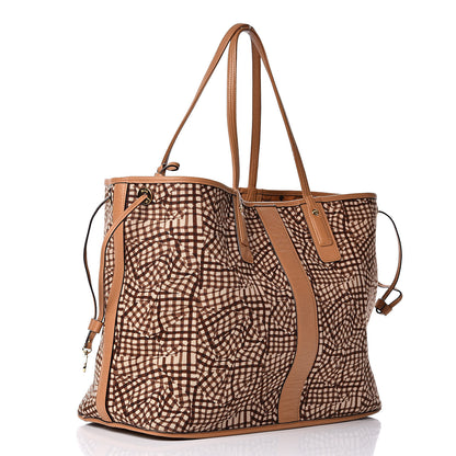 MCM Visetos Large Liz Reversible Shopper Tote Cognac 5 of 15