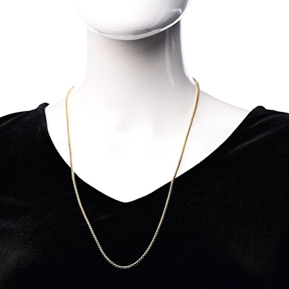 John Hardy 18K Yellow Gold Box Chain Necklace 2 of 4
