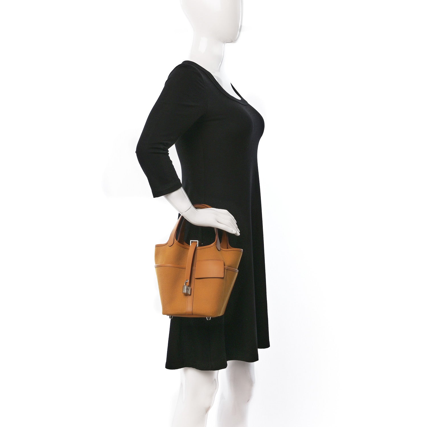 Hermes Toile Goeland Swift Cargo Picotin Lock 18 Sesame 2 of 11
