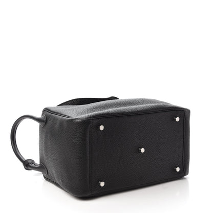 Hermes Taurillon Clemence Lindy 30 Black 4 of 9