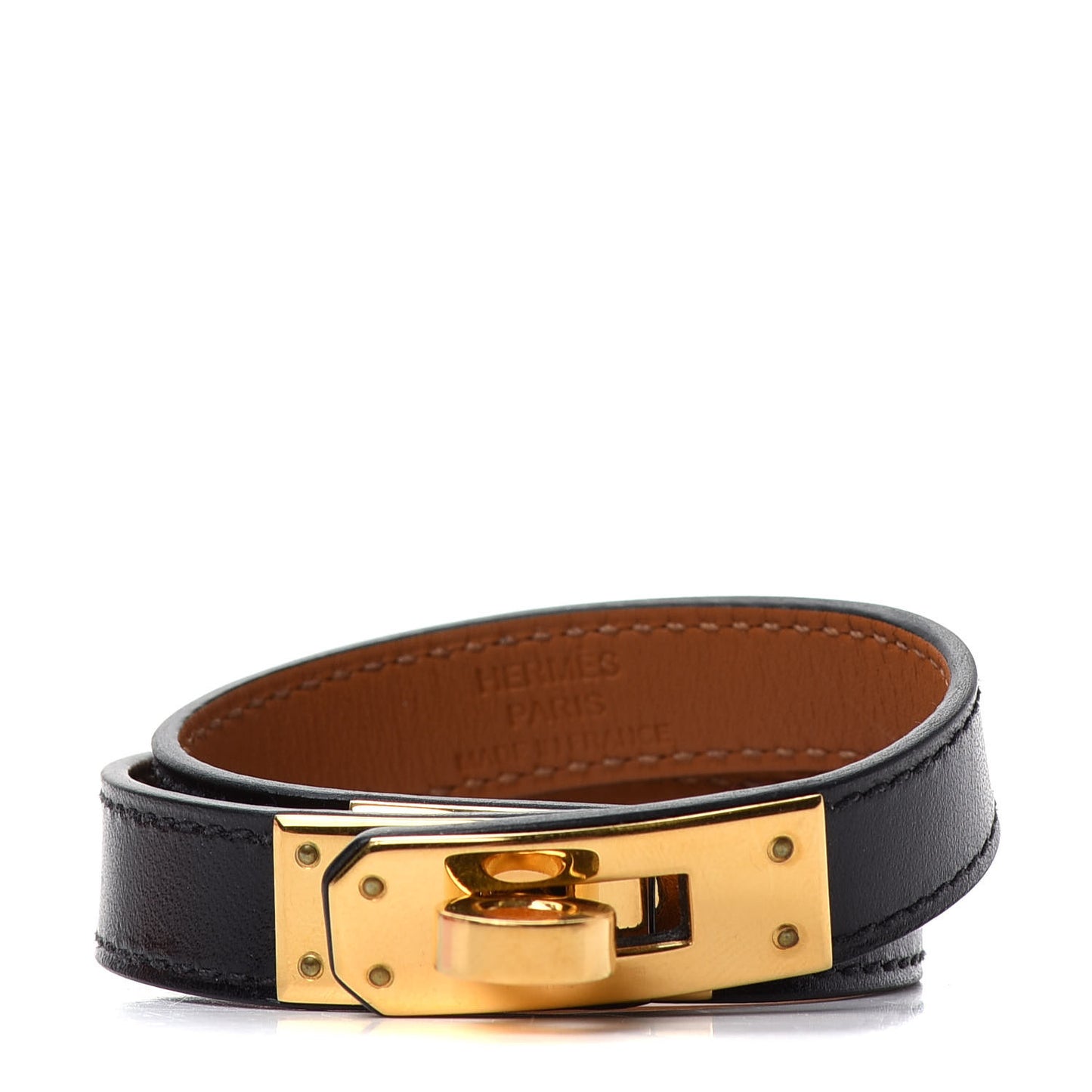 Box Kelly Double Tour Bracelet XS Black