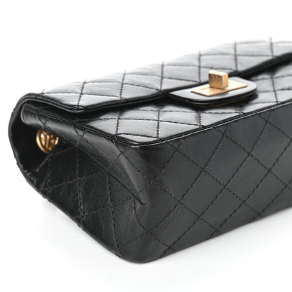 Chanel Aged Calfskin Quilted 2.55 Reissue Mini Flap Black 9 of 10