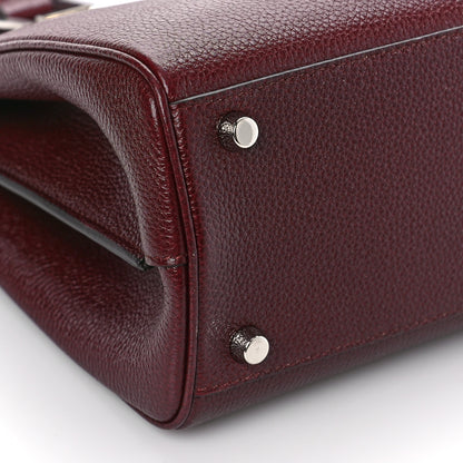 Gucci Grainy Calfskin Small Zumi Top Handle Bag Vintage Bordeaux 7 of 8