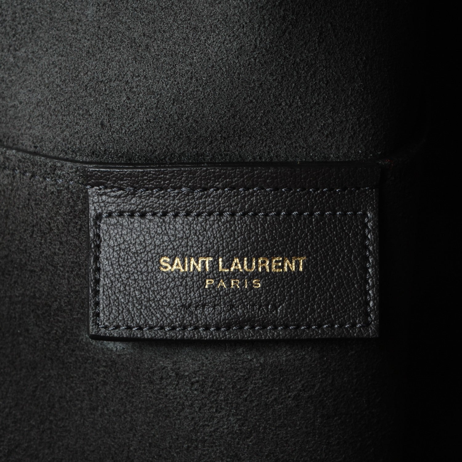 Saint Laurent Calfskin Large Shopping Tote Dark Grey 8 of 9