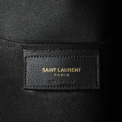 Saint Laurent Calfskin Large Shopping Tote Dark Grey 8 of 9