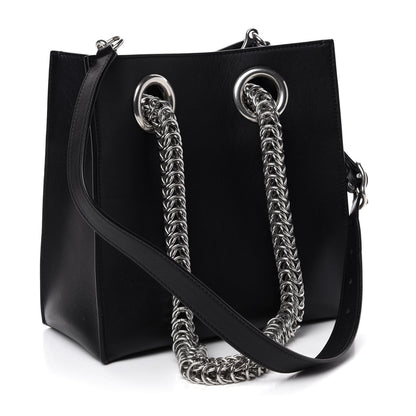 Alexander Wang Smooth Calfskin Genesis Box Chain Bag Black 4 of 11