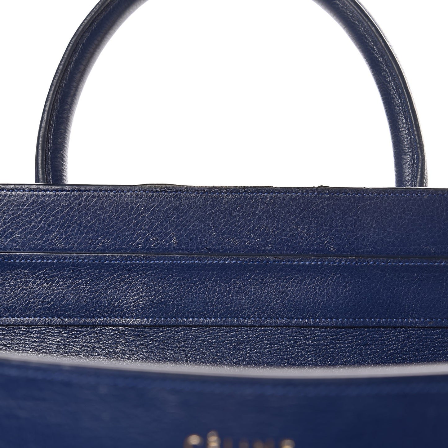 Drummed Calfskin Mini Luggage Ink