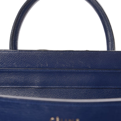 Celine Drummed Calfskin Mini Luggage Ink 12 of 18