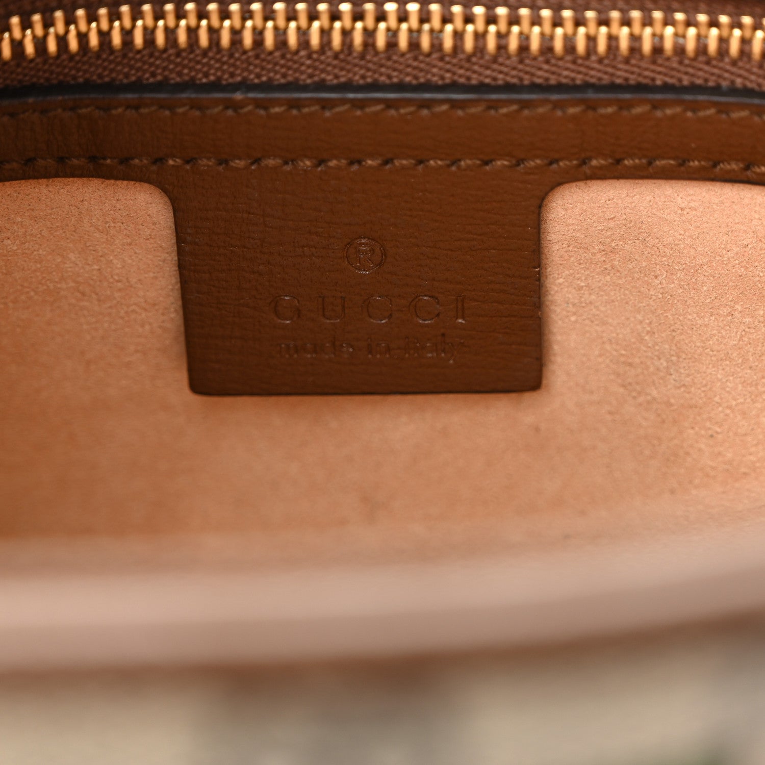 Gucci GG Supreme Monogram Azalea Calfskin Web Small Jackie 1961 Hobo Beige Ebony Brown Sugar 6 of 12