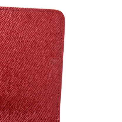Prada Saffiano Fiocco Bow Flap Wallet Fuoco 9 of 13