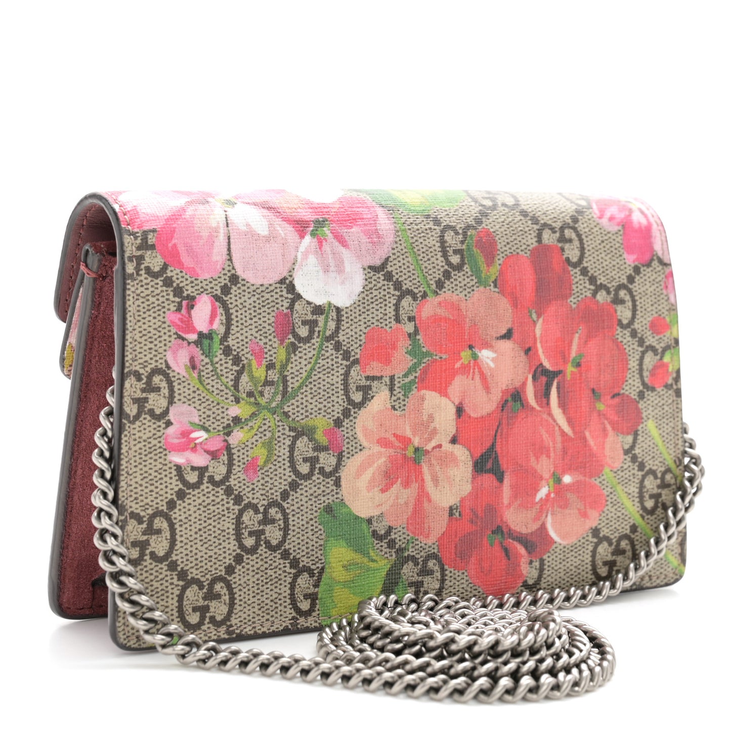 GG Supreme Monogram Blooms Super Mini Dionysus Shoulder Bag Beige Multicolor Dry Rose