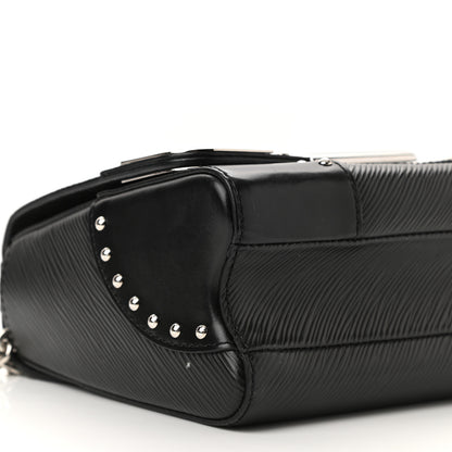 Louis Vuitton Epi Studded Mirror Twist Shoulder Bag MM Black 9 of 10