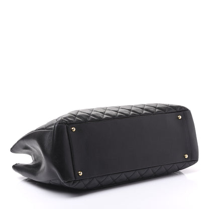 Chanel Caviar Quilted XL Grand Shopping Tote GST Black 3 of 9
