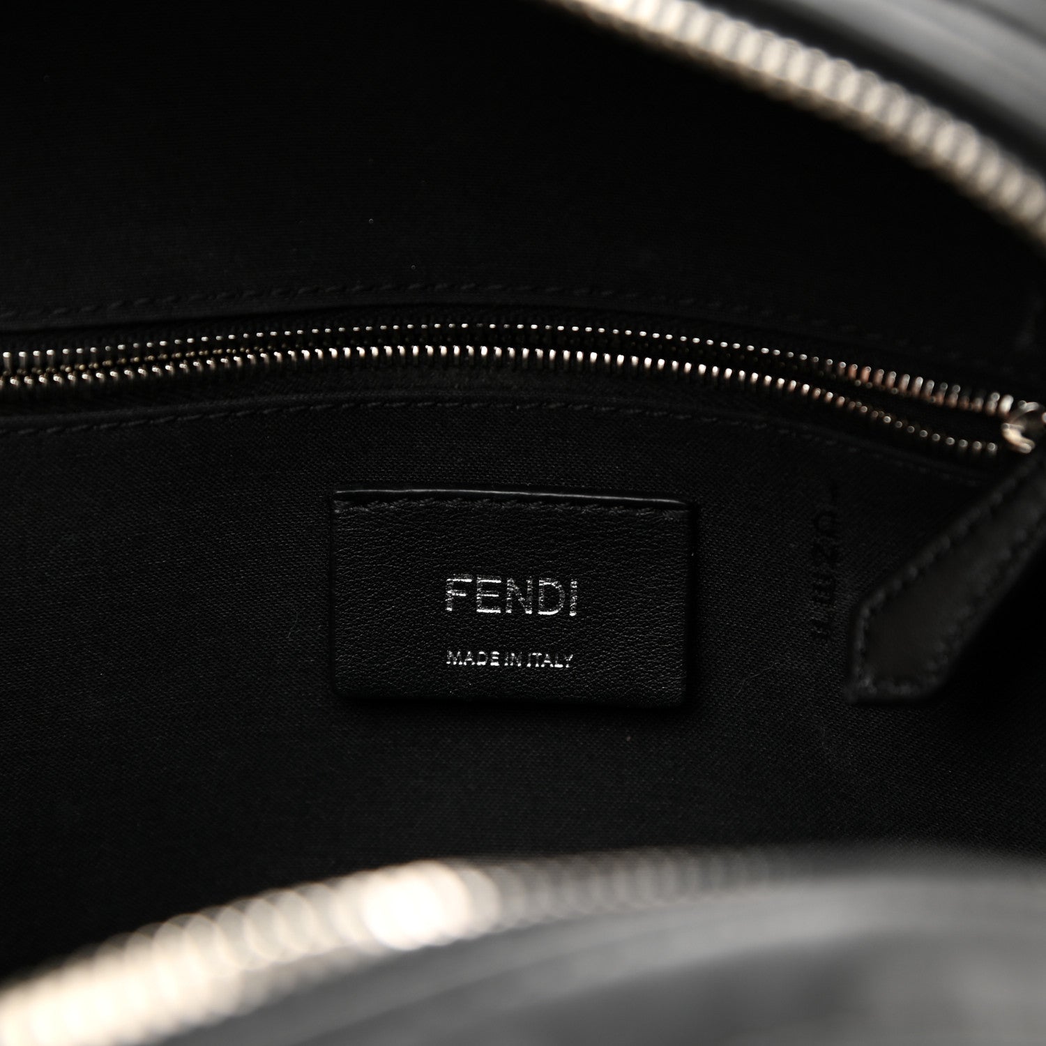 Fendi Shiny Nappa Trapuntata Mini Backpack Black 6 of 11