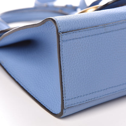 Gucci Calfskin Mini GG Marmont Top Handle Bag Clear Sky Blue 8 of 15