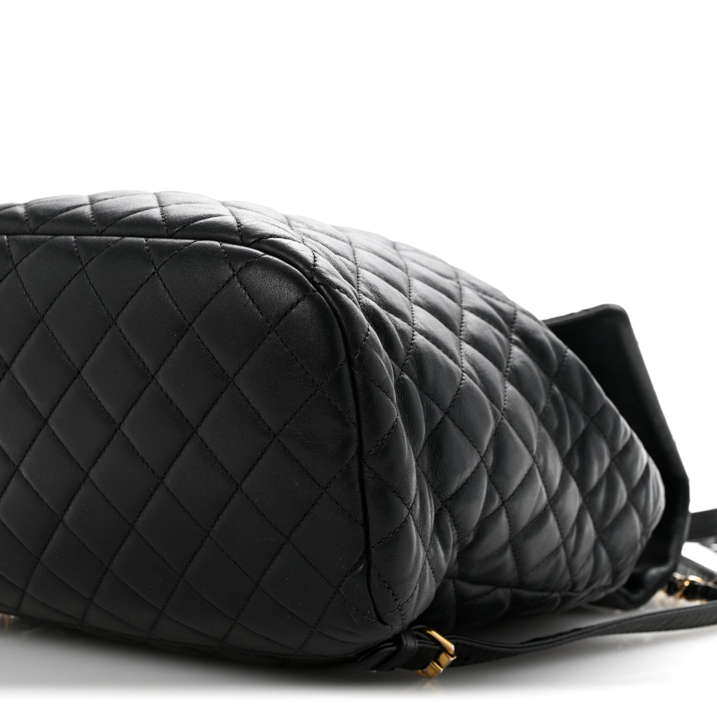 Lambskin Quilted Large Urban Spirit Backpack Black