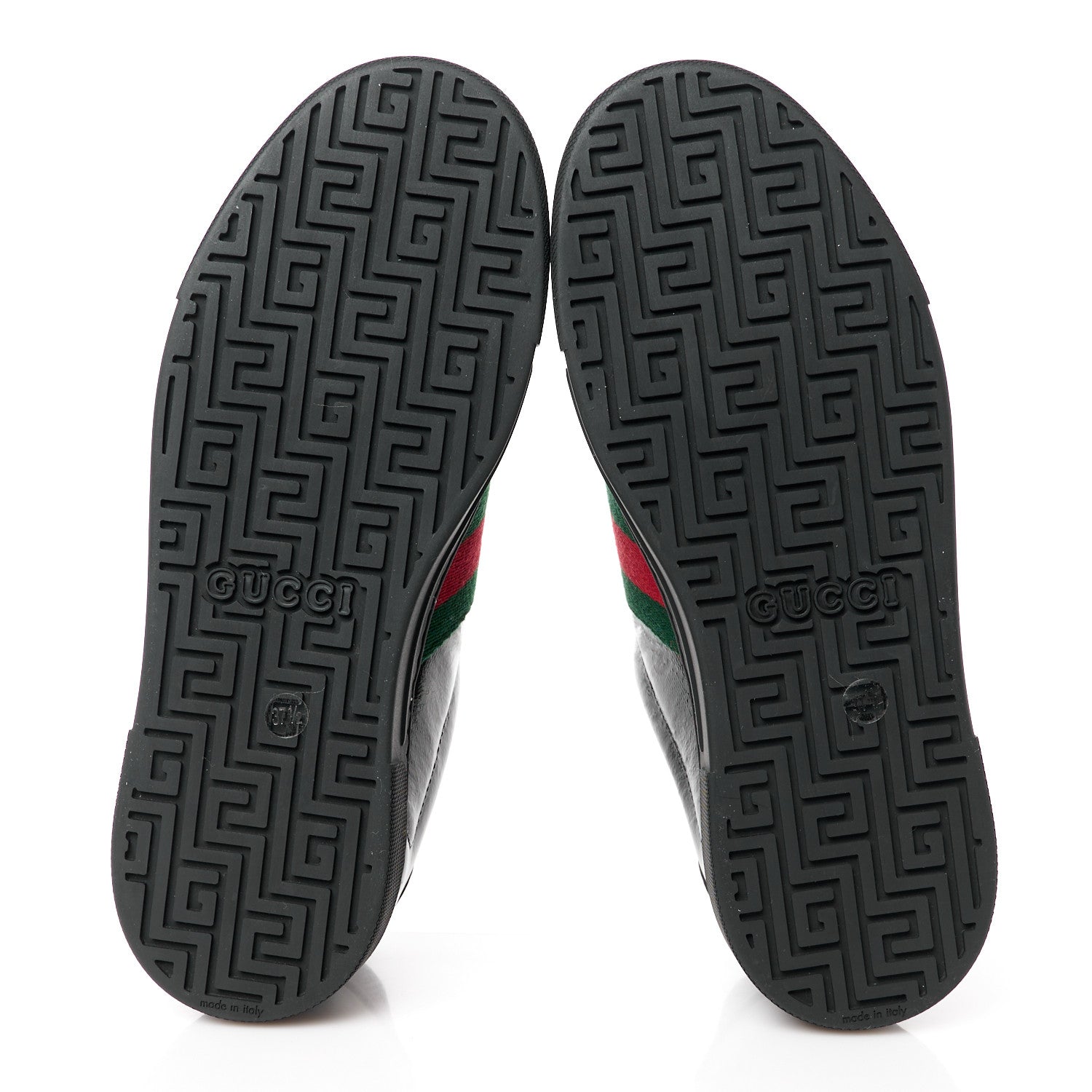 Gucci Crystal GG Monogram Web Womens New Ace Sneakers 37.5 Black 5 of 11