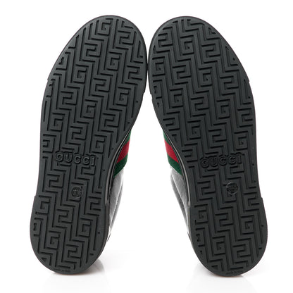 Gucci Crystal GG Monogram Web Womens New Ace Sneakers 37.5 Black 5 of 11
