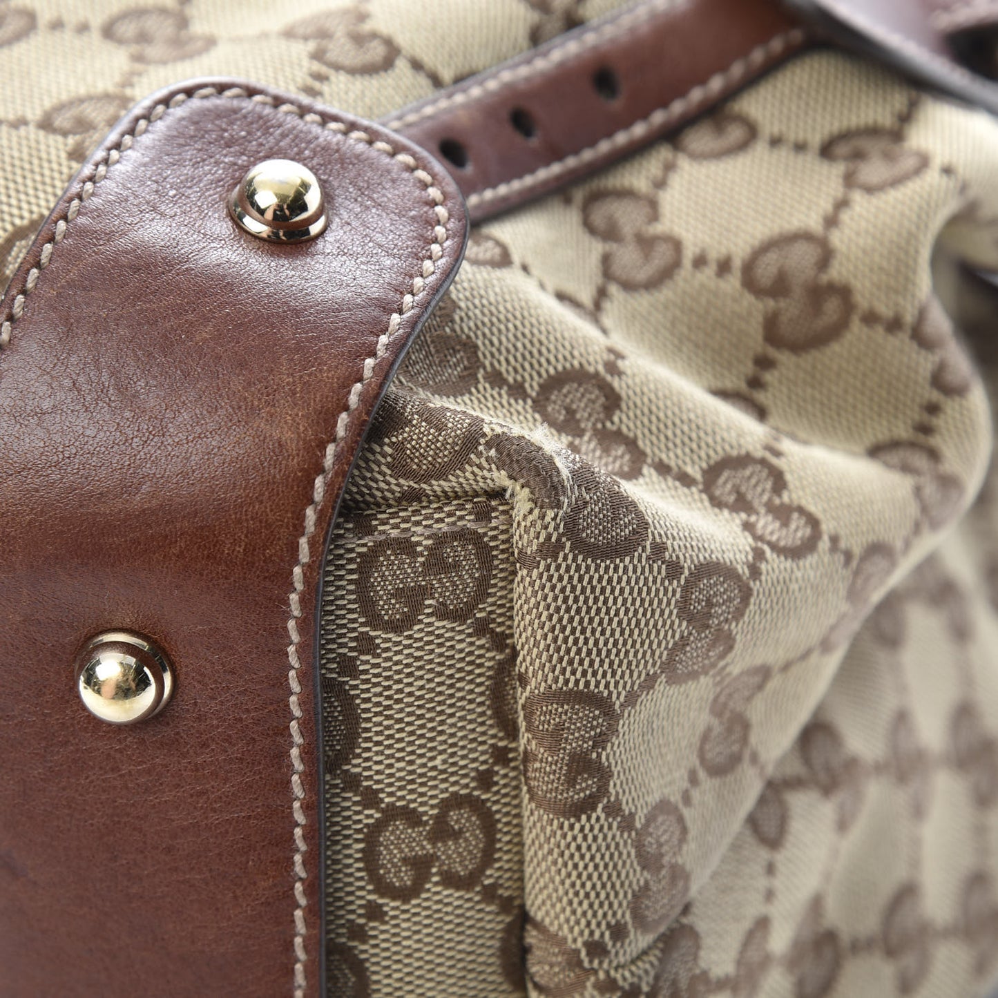 Monogram Medium Pelham Shoulder Bag Brown