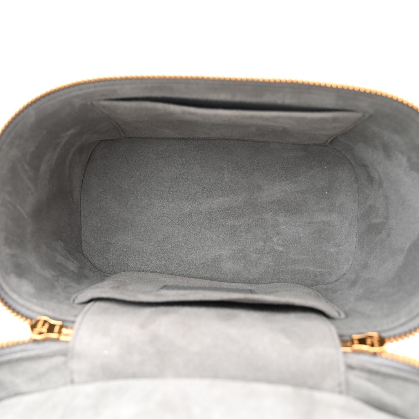 Lambskin Cannage Small Diortravel Vanity Case Grey