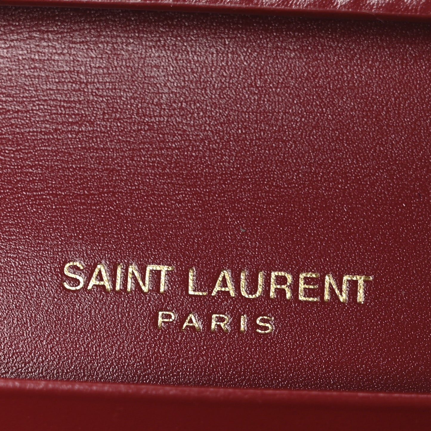 Smooth Calfskin Le Maillon Chain Wallet Opyum Red