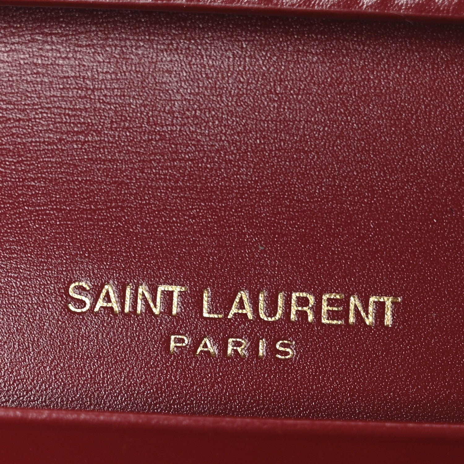 Saint Laurent Smooth Calfskin Le Maillon Chain Wallet Opyum Red 6 of 10