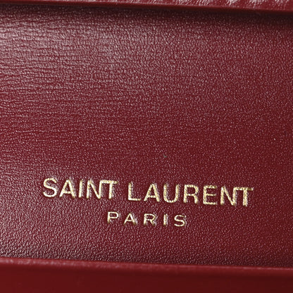 Saint Laurent Smooth Calfskin Le Maillon Chain Wallet Opyum Red 6 of 10