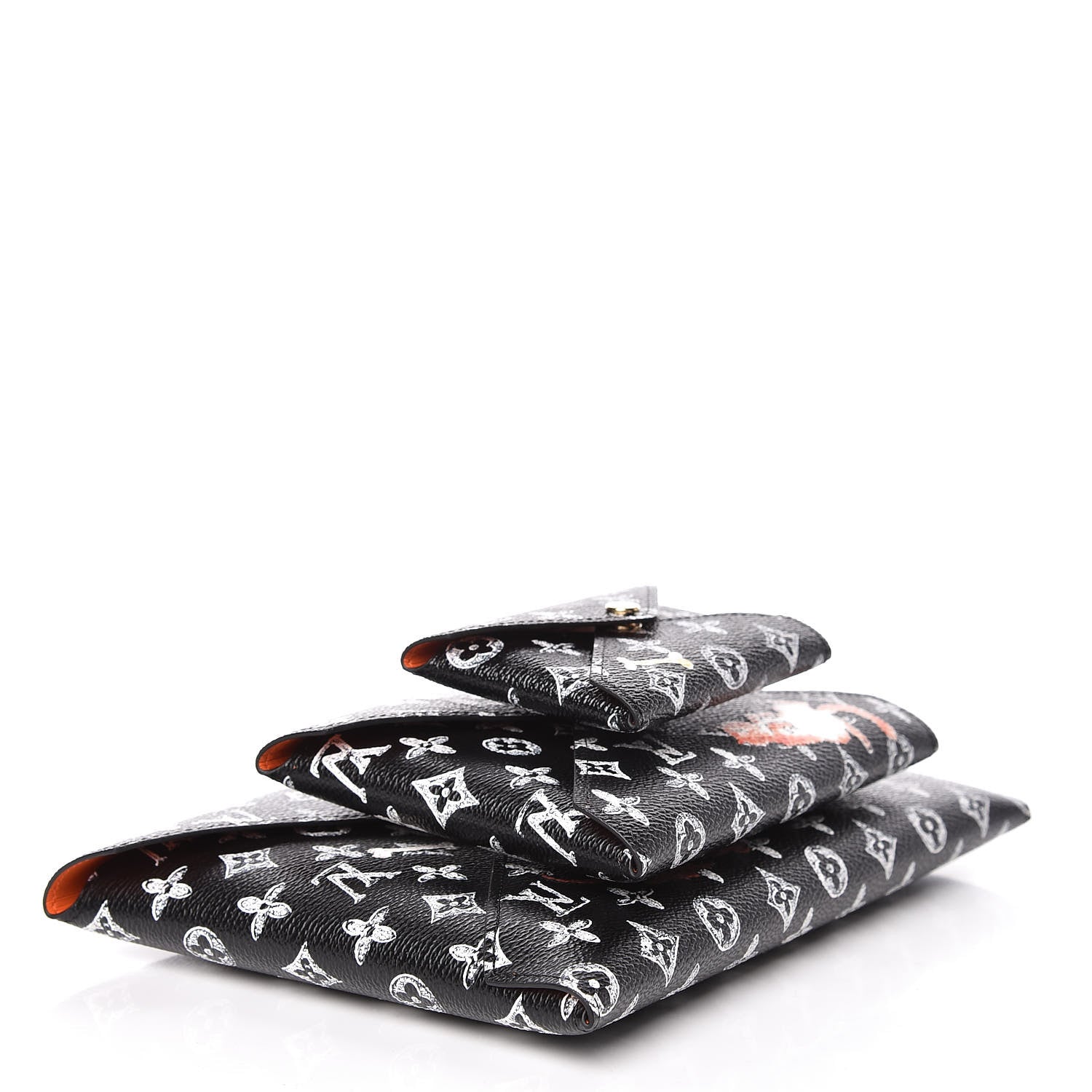 Louis Vuitton Catogram Kirigami Pochette Set Black 5 of 11