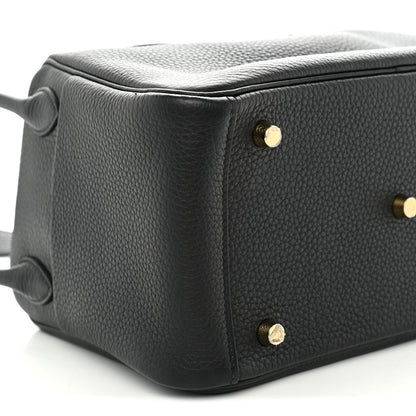 Hermes Taurillon Clemence Lindy 26 Black 9 of 10