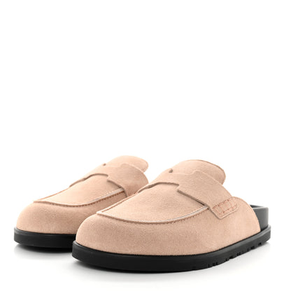 Hermes Suede Calfskin Go Mule 36 Beige Nude 3 of 9
