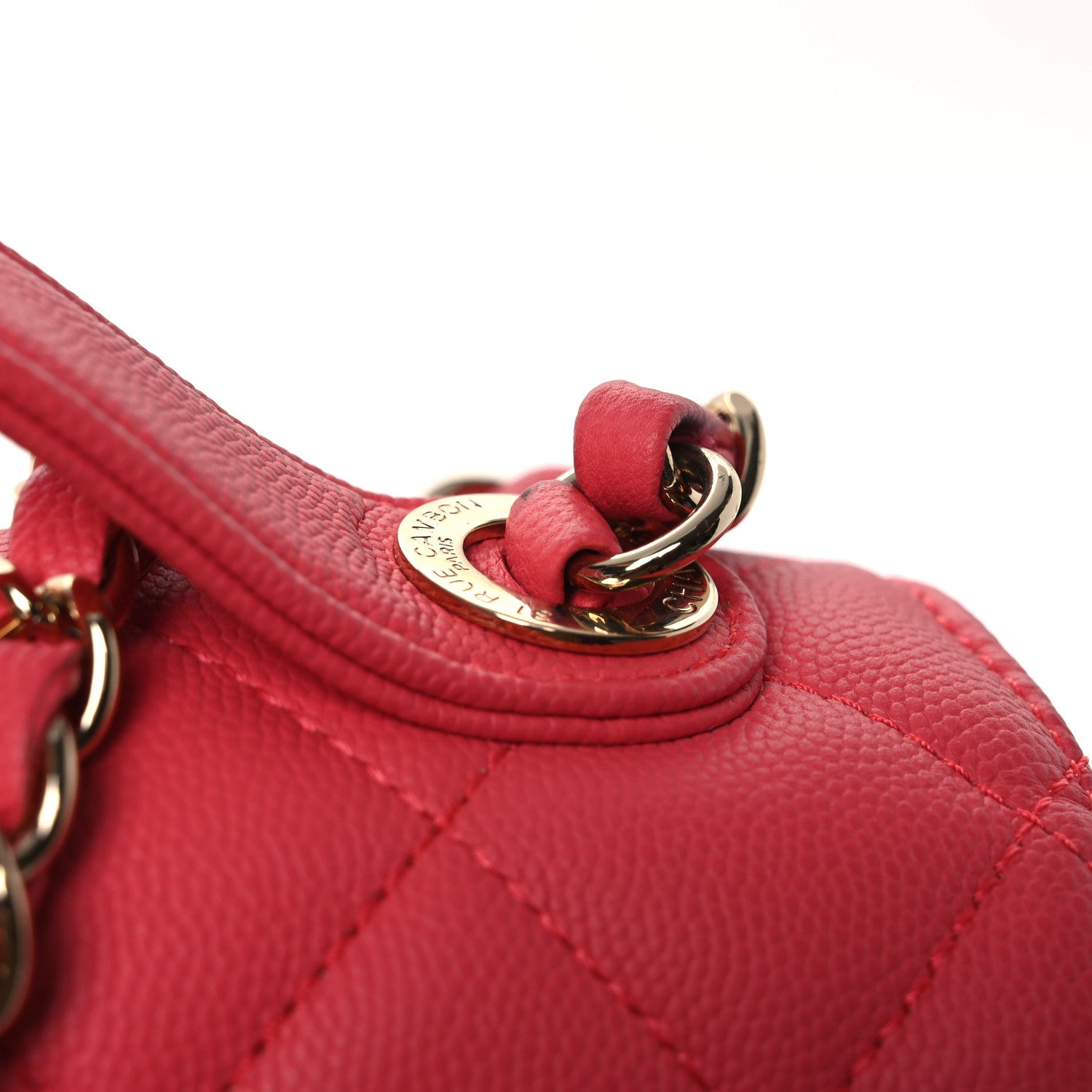 Chanel Caviar Quilted Small Business Affinity Flap Dark Pink 13 of 13