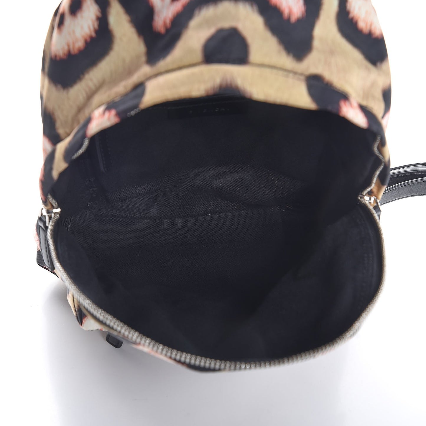 Nylon Calfskin Jaguar Print Mini Backpack