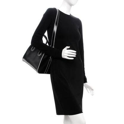 Givenchy Calfskin Contrast Topstitch Small Antigona Black White 2 of 7