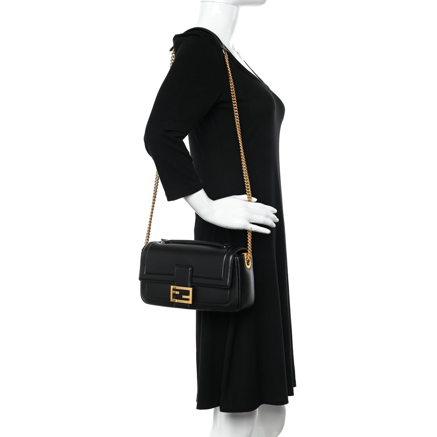Nappa Apolo Chain Baguette Black