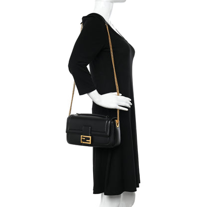 Fendi Nappa Apolo Chain Baguette Black 2 of 10