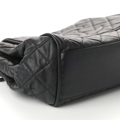 Chanel Caviar Quilted Timeless Accordion Flap Black 9 of 10