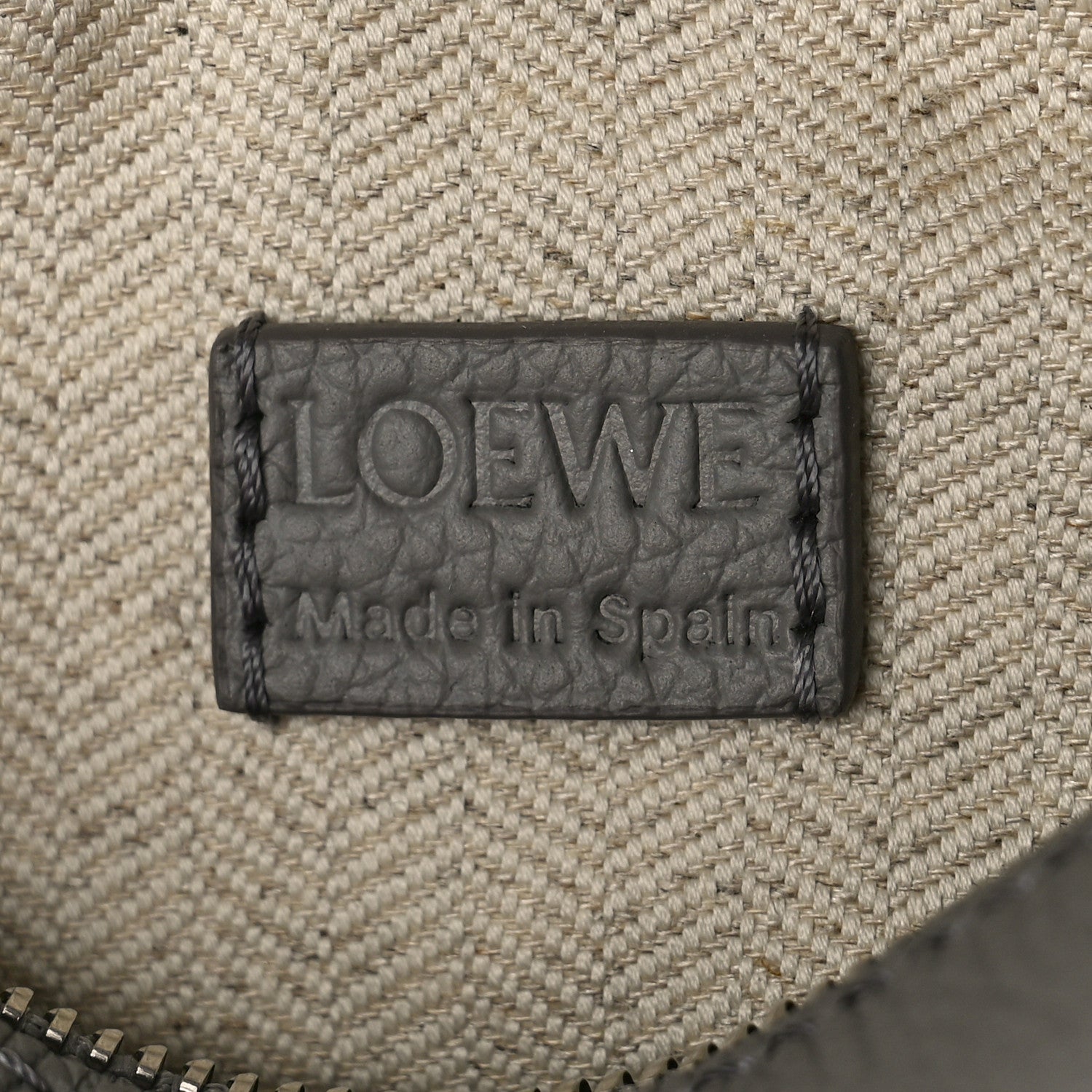 Loewe Soft Grained Calfskin Mini Puzzle Edge Bag Gunmetal 1841825
